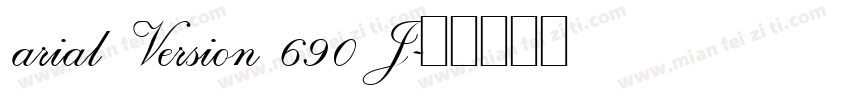 arial Version 690 J字体转换